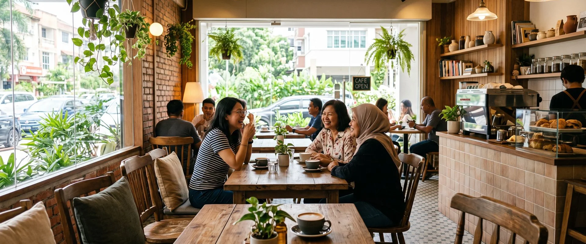 cafe in Taman Kinrara, Puchong